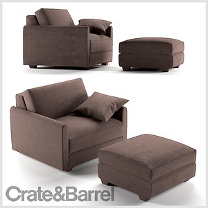 3D chair ottoman cb