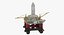 Semi Submersible Drilling Rig Rigged
