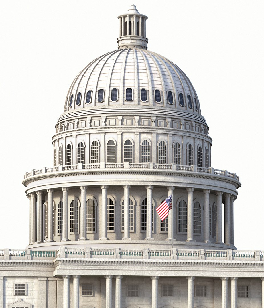 Historic United States Capitol Building 3D Model TurboSquid 1291158