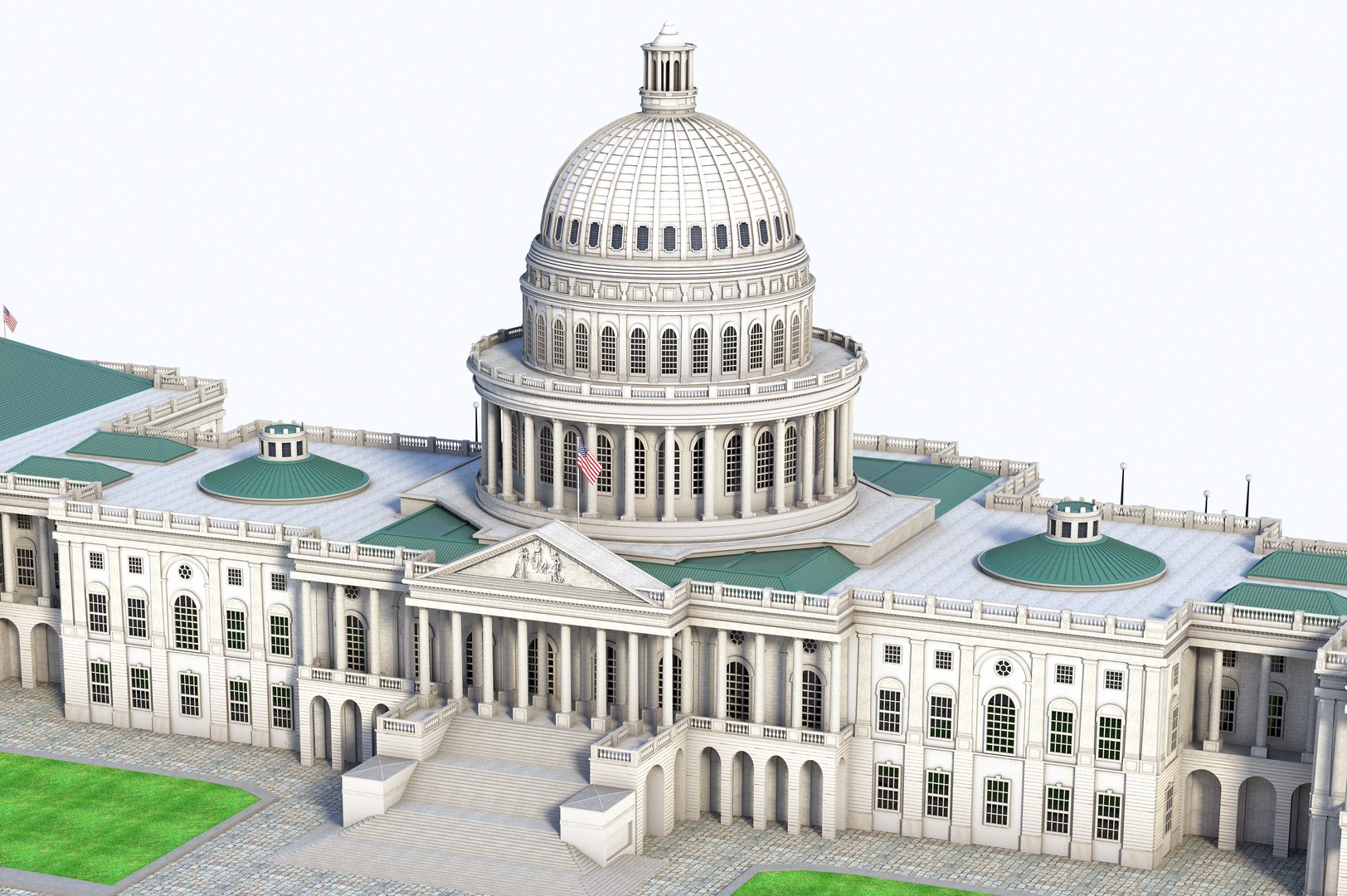 Historic United States Capitol Building 3D Model TurboSquid 1291158