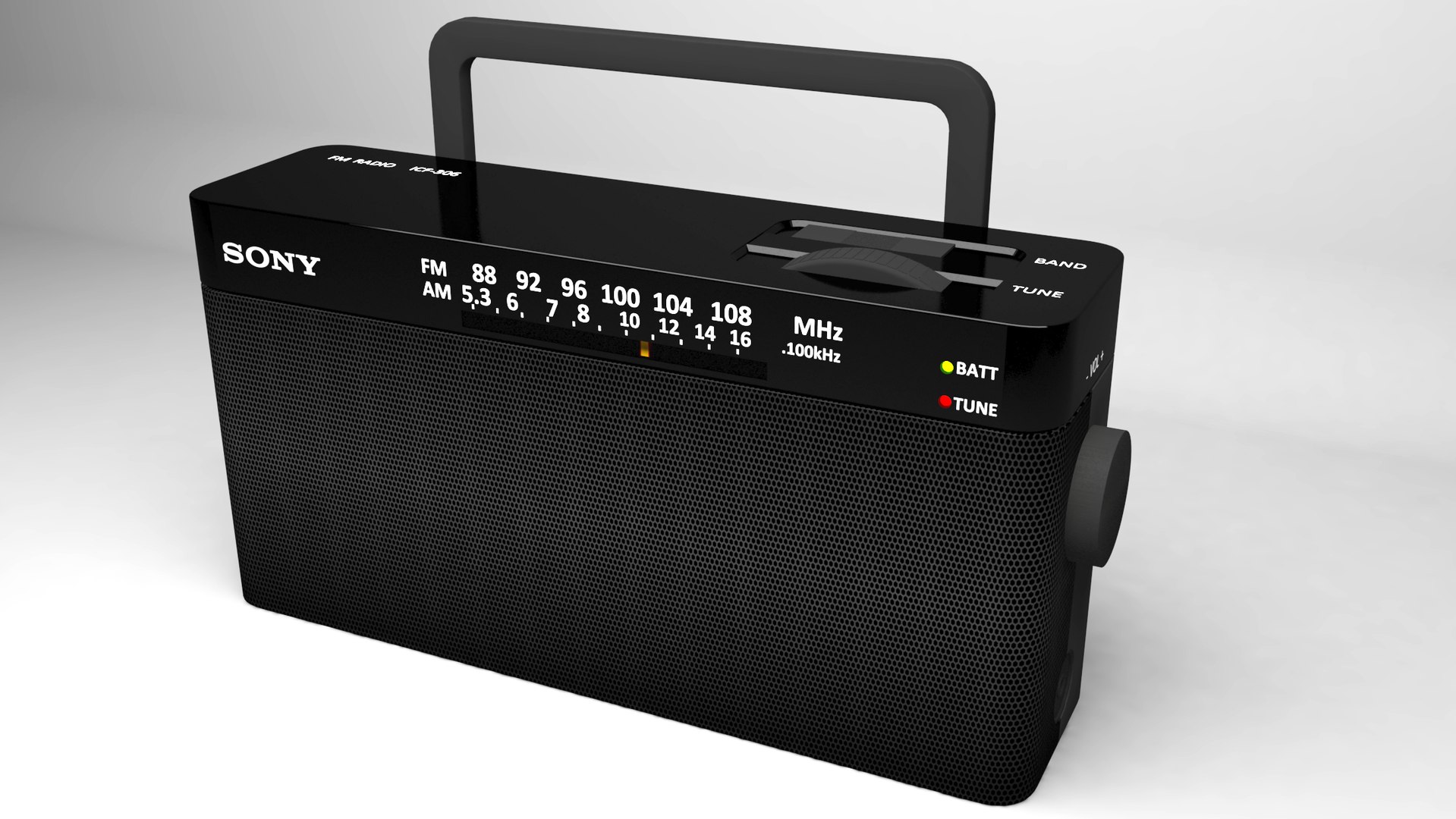 Sony Radio ICF 306 3D Model - TurboSquid 1830475