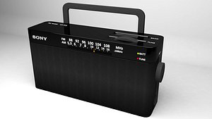 Sony Radio ICF 306 3D model