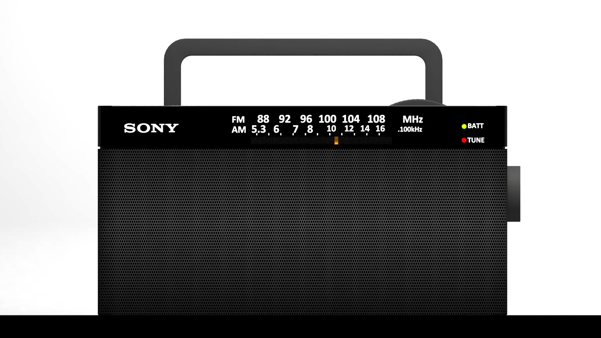 Sony Radio ICF 306 3D Model TurboSquid 1830475