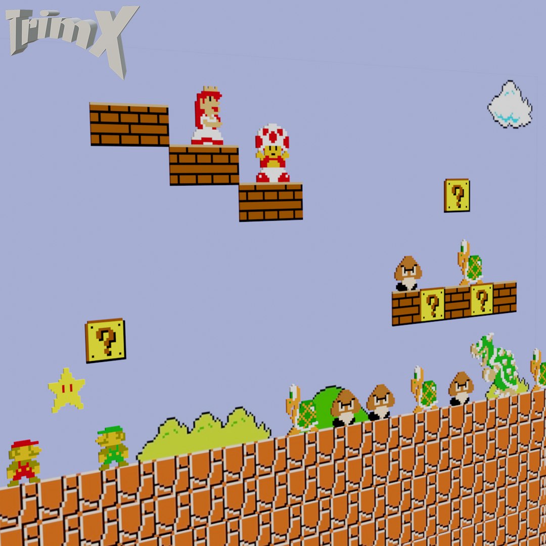 3D 8-Bit Nintendo Collection - TurboSquid 2040934