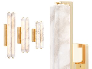Audubon Alabaster Double Sconce