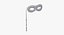 Domino Lorgnette Classic Mask With Stick