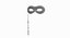 Domino Lorgnette Classic Mask With Stick