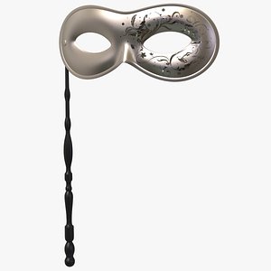 Domino Lorgnette Classic Mask With Stick