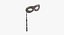 Domino Lorgnette Classic Mask With Stick