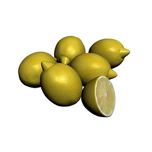 3D model lemon