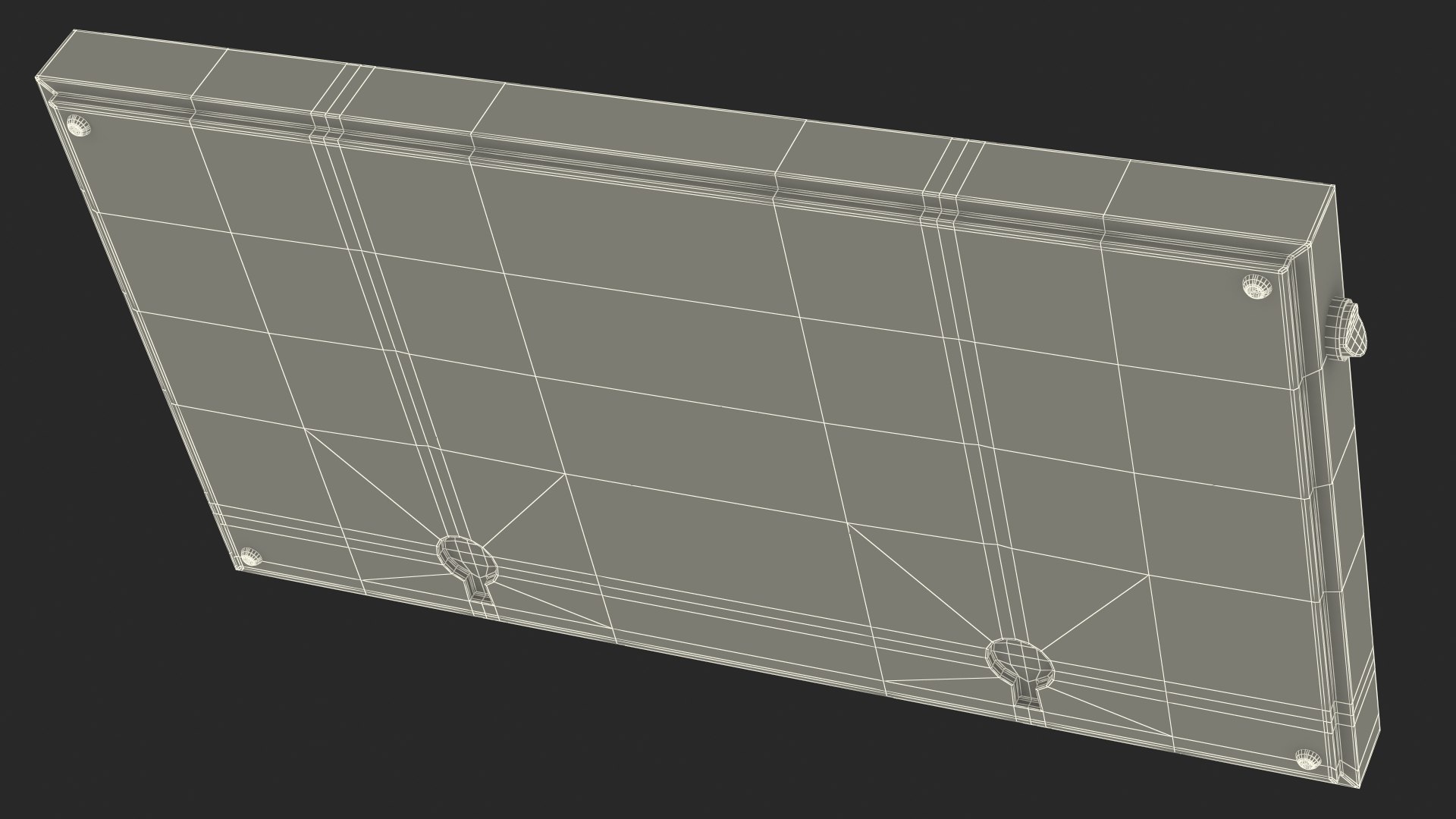 Blue LED Light Exit Sign OFF 3D Model - TurboSquid 2106246