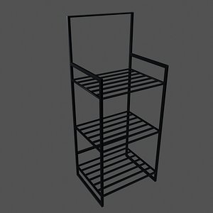 Vases and pots Metal Plant Stand Low-poly 3D model 3D model