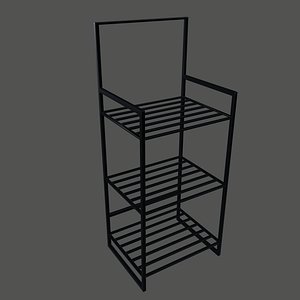 Vases and pots Metal Plant Stand Low-poly 3D model