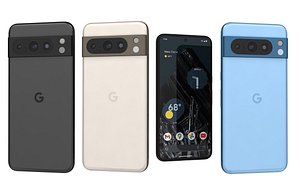 Google Pixel 8 Pro All Colors Low Poly 3D model