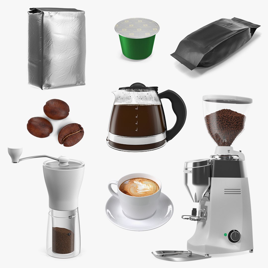 Coffee Collection 4 3D model preview