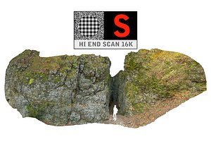 3d entrance cave model