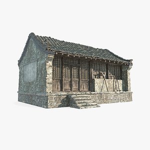 Asian Ancient Architecture House Store 3D model