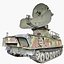 Old   Russian Tank Radar   armored car 3D