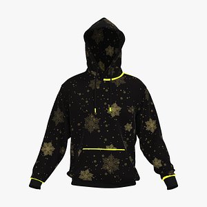 3D Christmas male hoodie