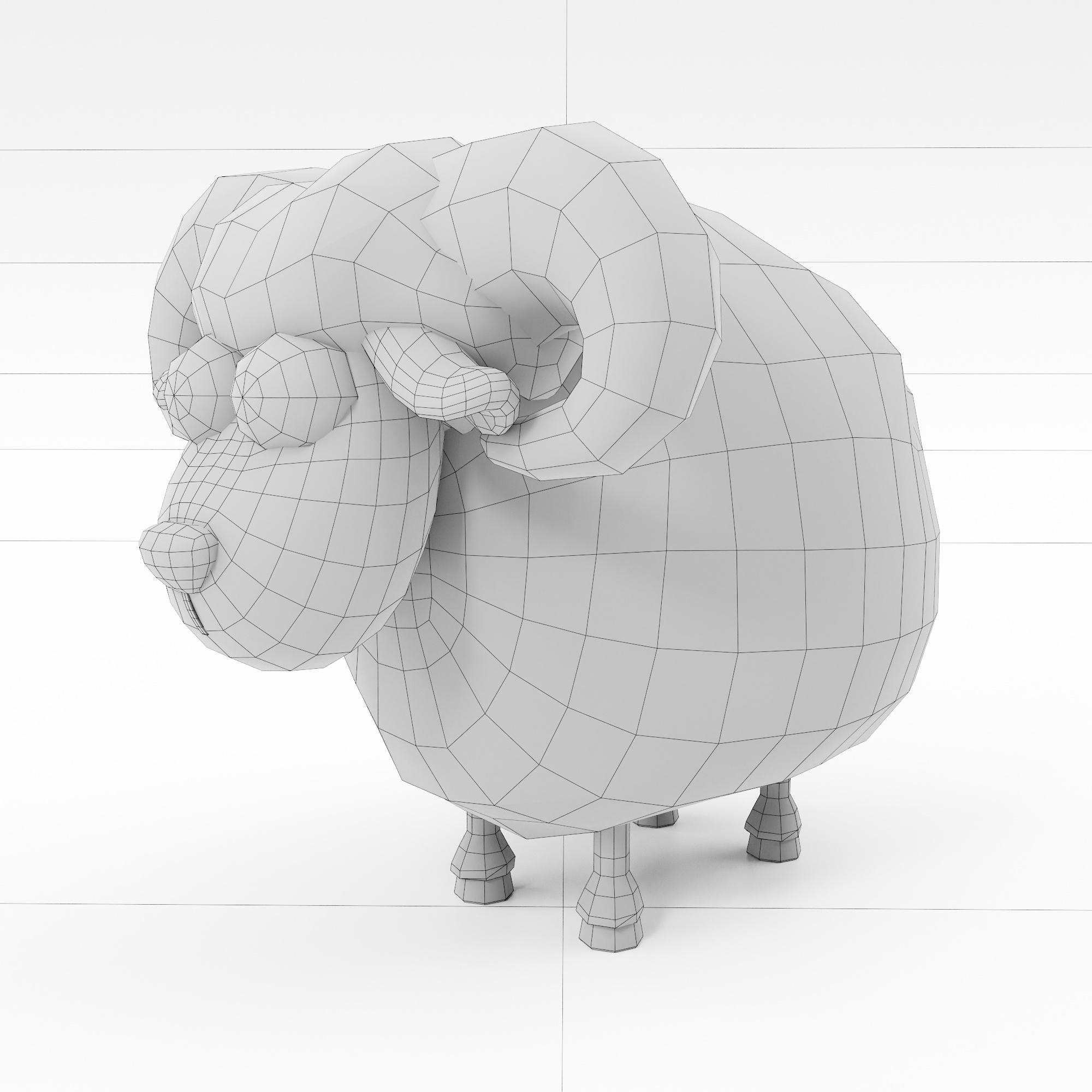 3D Sheep cartoon 3d model - TurboSquid 1996567