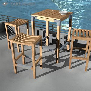 3d model deck furniture