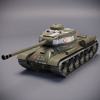 IS-2 Low Poly Tank