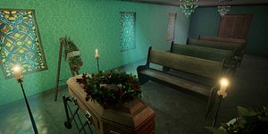 Vintage Mortuary Asset Pack For Unreal Engine 3D model