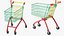 Children Shopping Baskets and Carts Collection 3D model