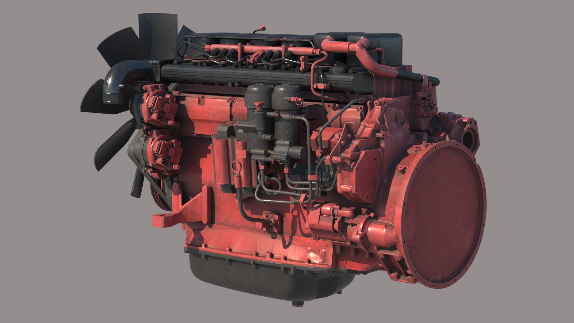 3D dc13 diesel engine pbr - TurboSquid 1499806