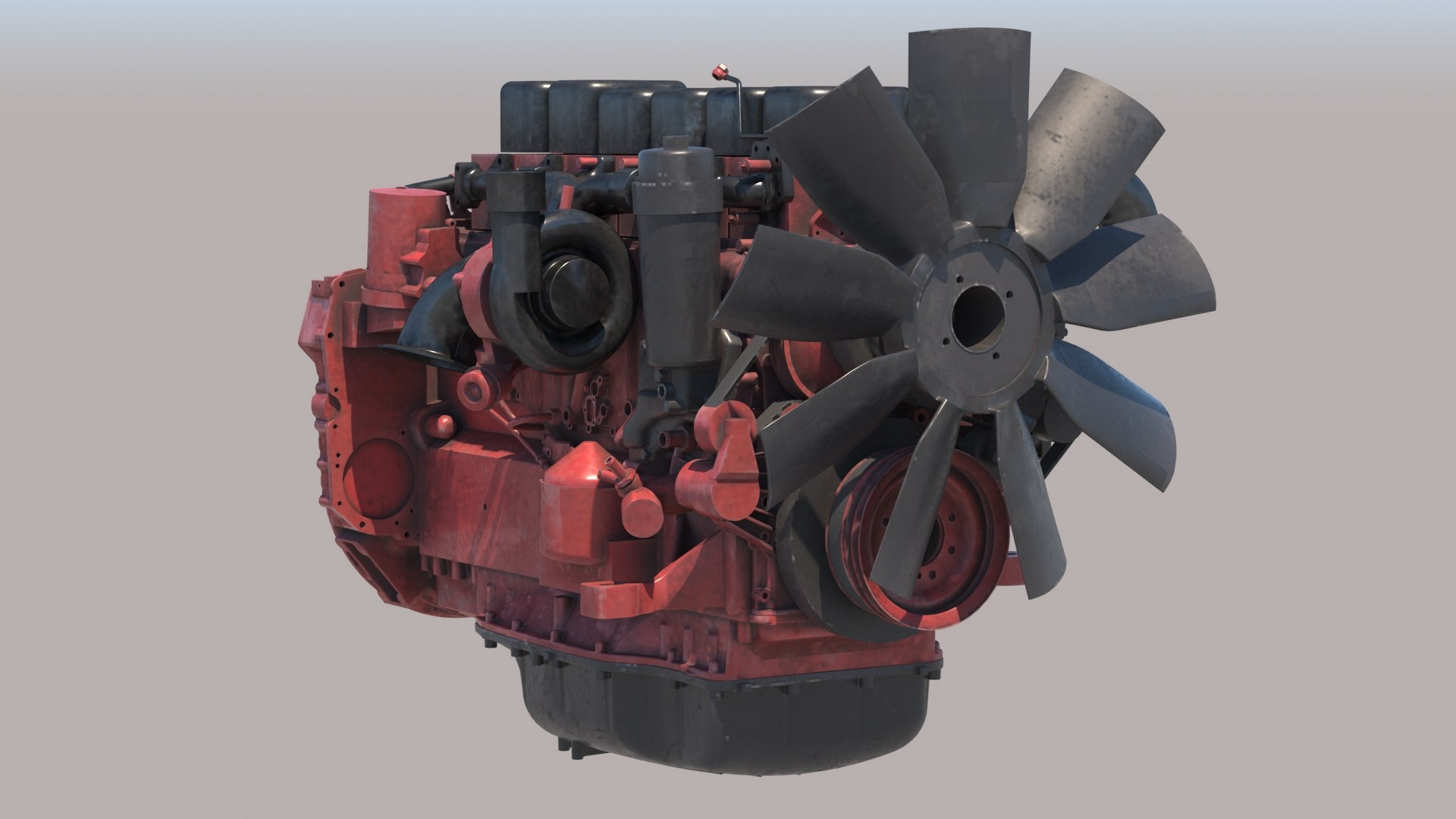 3D dc13 diesel engine pbr - TurboSquid 1499806