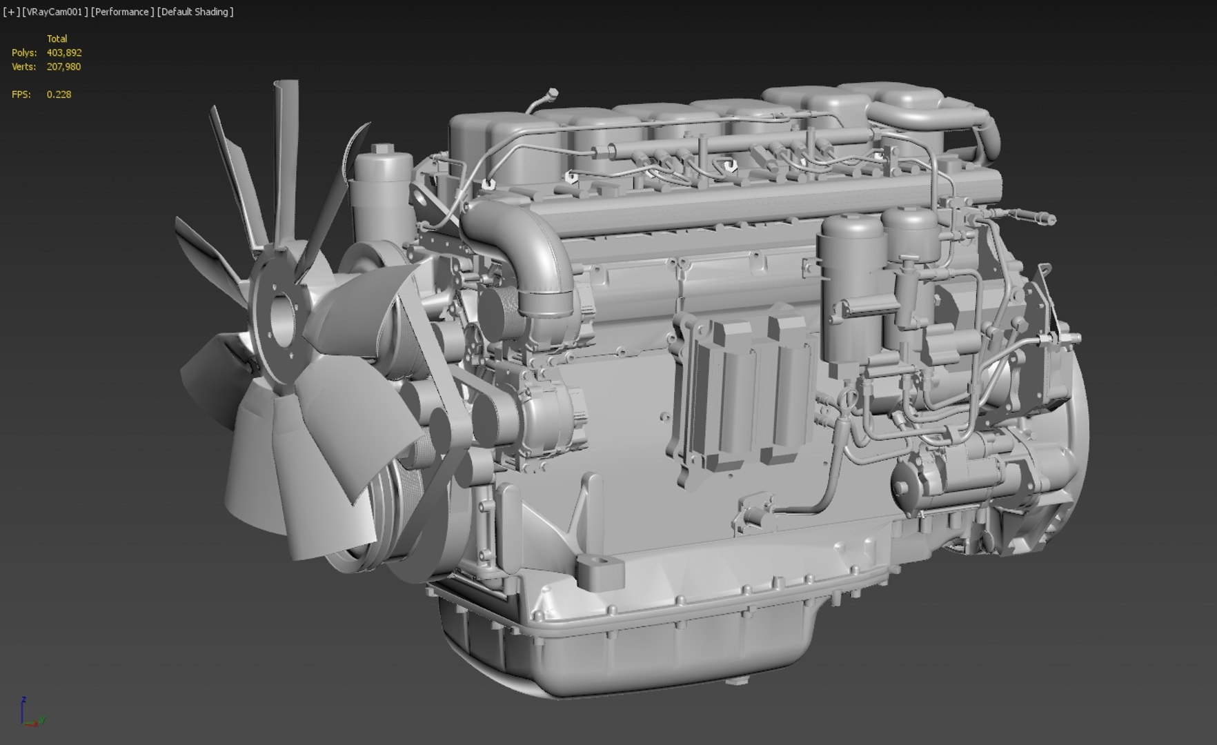 3D dc13 diesel engine pbr - TurboSquid 1499806