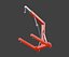 Folding Hydraulic Engine Crane with Telescopic Boom