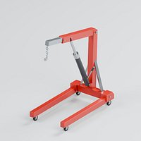 Folding Hydraulic Engine Crane with Telescopic Boom