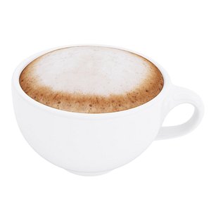 3D cappuccino cup model