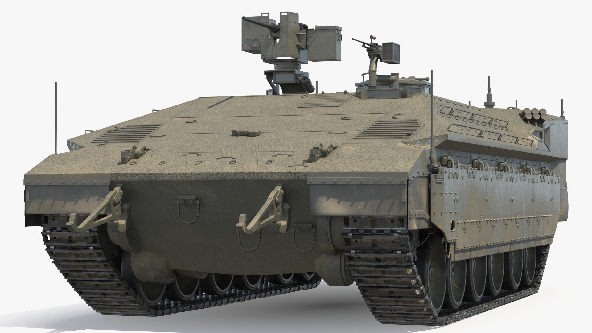 3D IDF Namer Armored Infantry Carrier Dirty Rigged For Cinema 4D ...