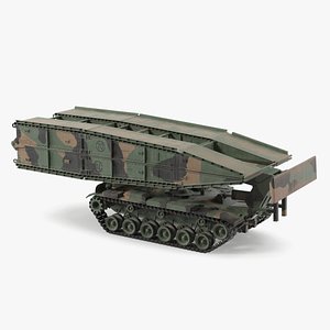 3D AVLB M60A1 Armored Vehicle Launched Bridge Rigged model