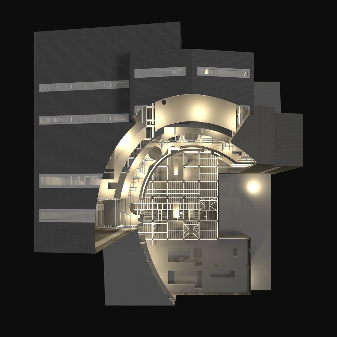 3D Building In Cutaway Section - TurboSquid 2389546