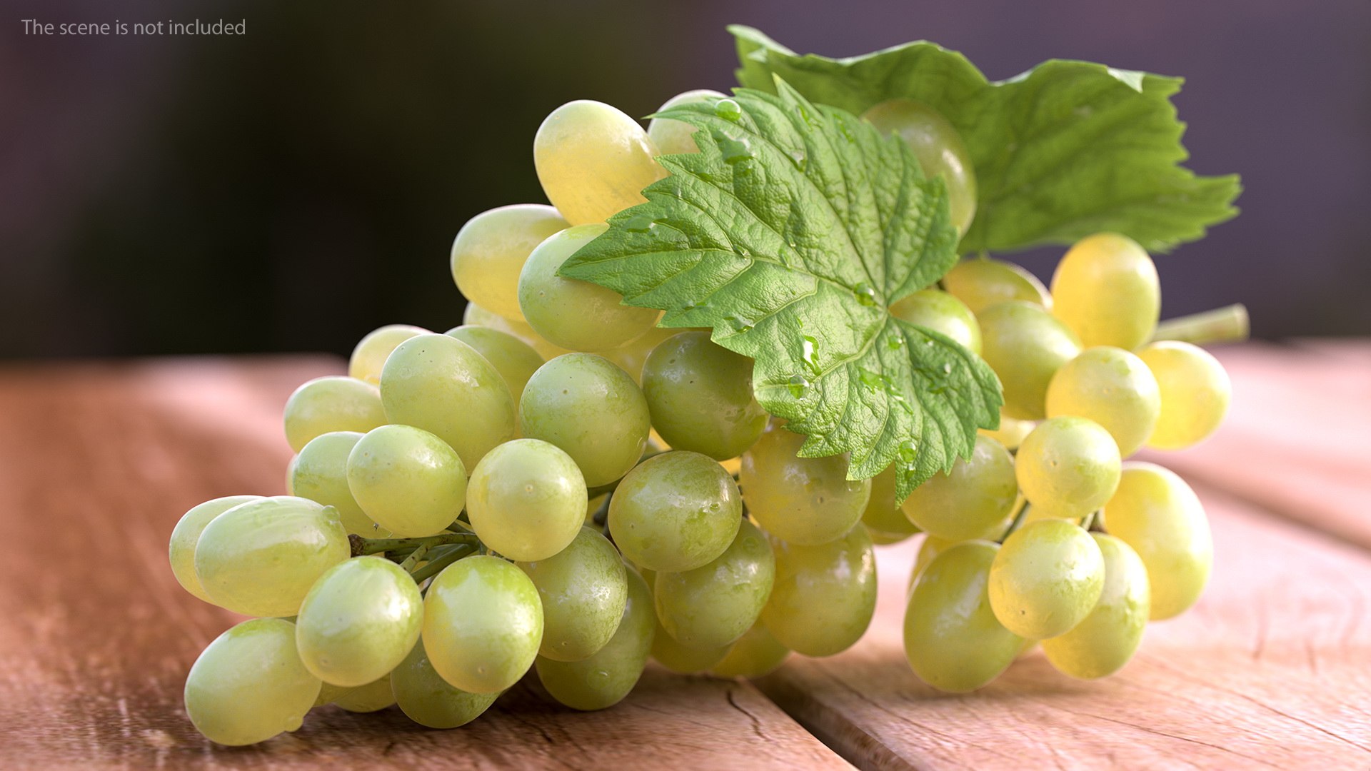 Bunch of Green Grapes 3D model preview