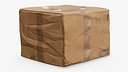 Taped Cardboard Shipping Box Crushed