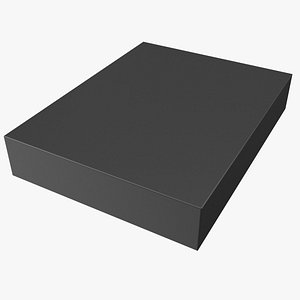 3D Flat Rectangular Box
