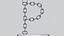 Alphabet P Bronze Chain Candleholder 3D Model True PBR Renders Zero Cleanup UVs 4K PBR Textures 3D model
