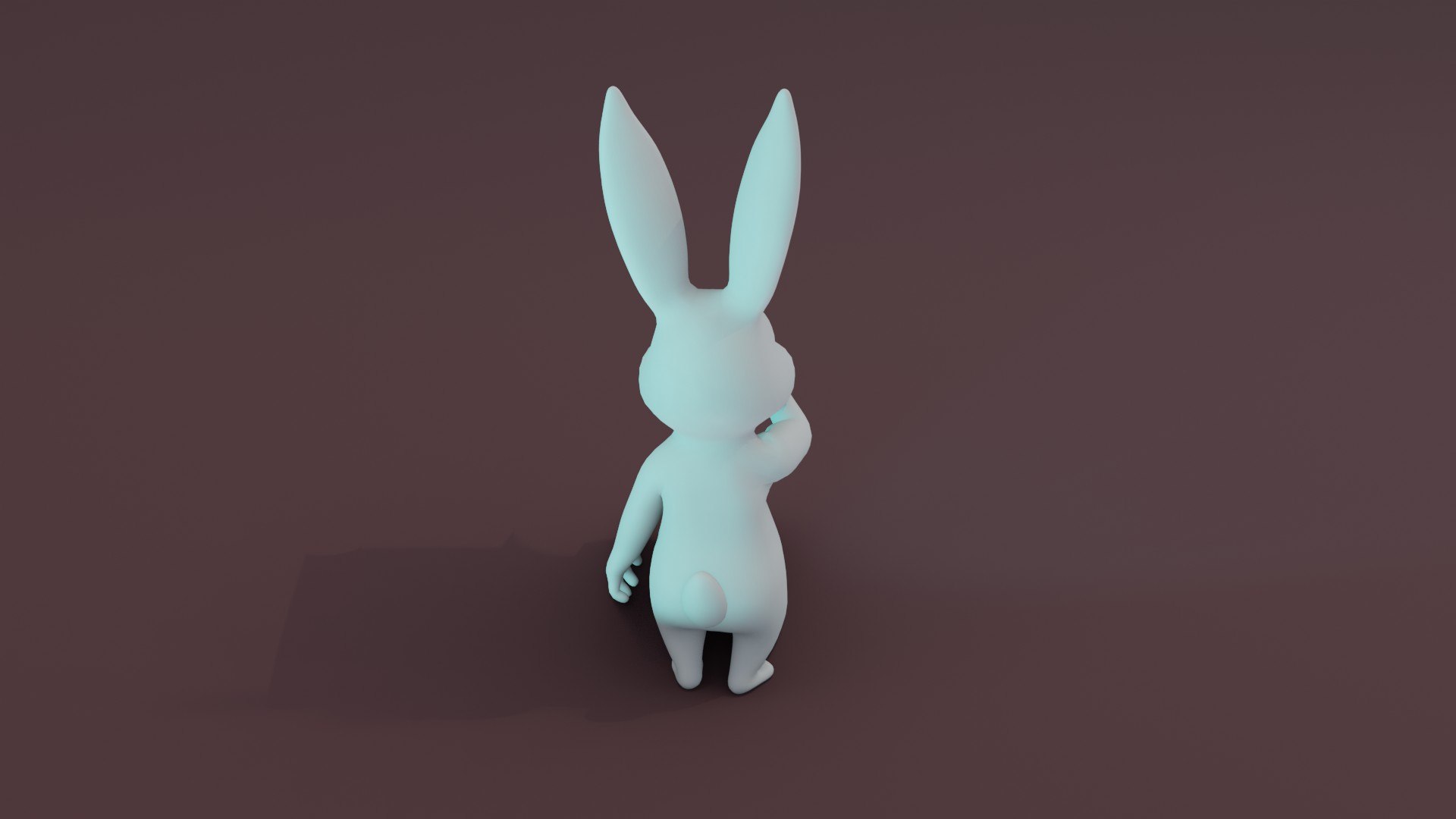 3D Model Cartoon Rabbit Animated And Rigged Base Mesh - TurboSquid 2084913