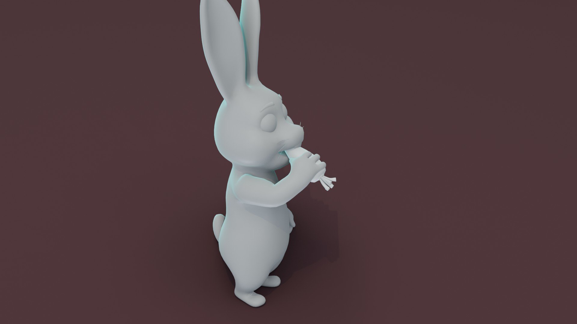 3D Model Cartoon Rabbit Animated And Rigged Base Mesh - TurboSquid 2084913