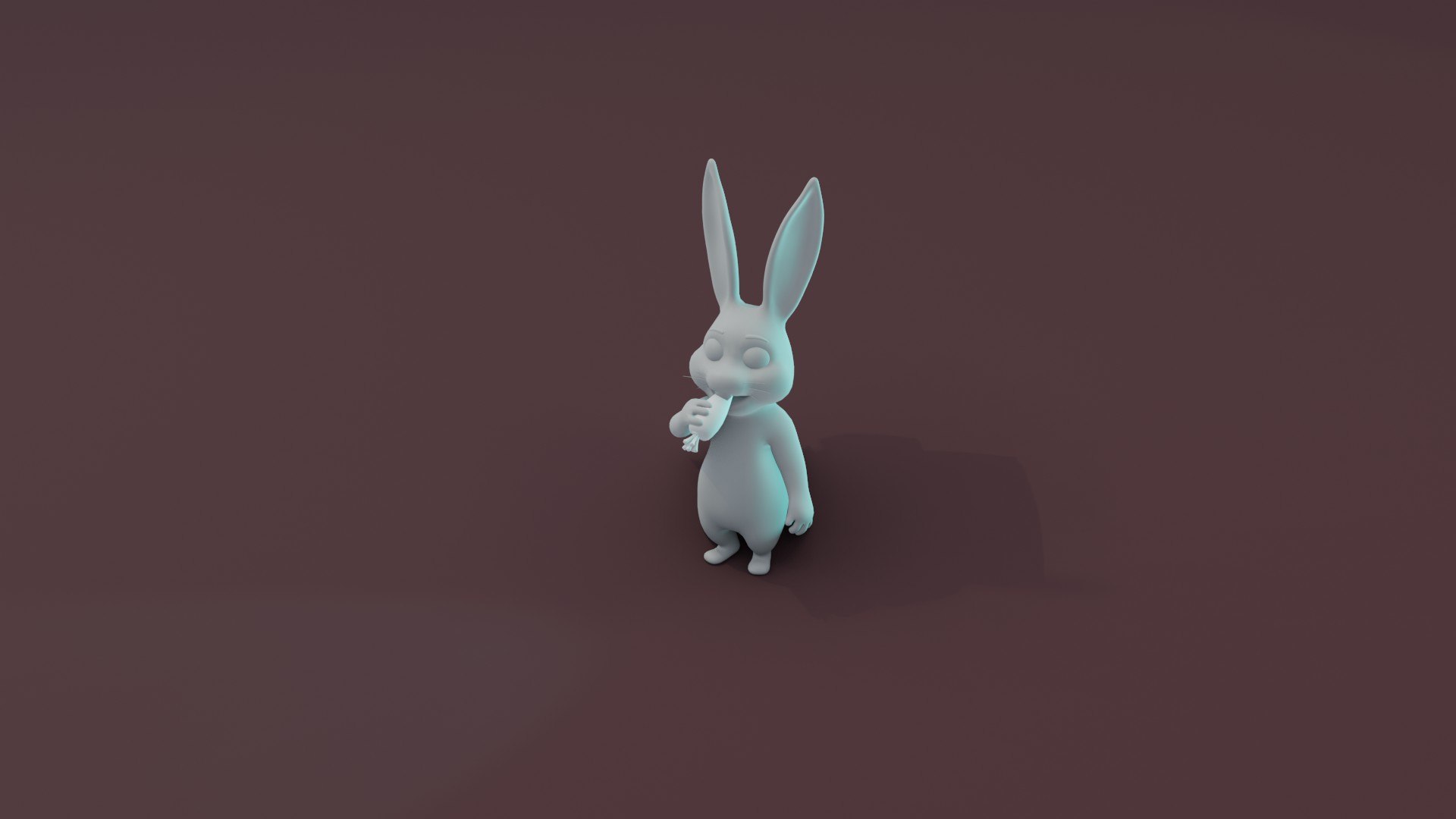 3D Model Cartoon Rabbit Animated And Rigged Base Mesh - TurboSquid 2084913