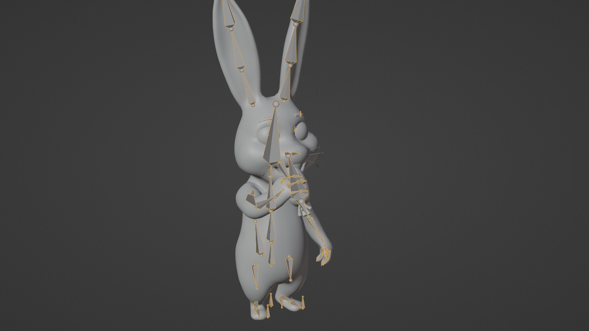 3D Model Cartoon Rabbit Animated And Rigged Base Mesh - TurboSquid 2084913