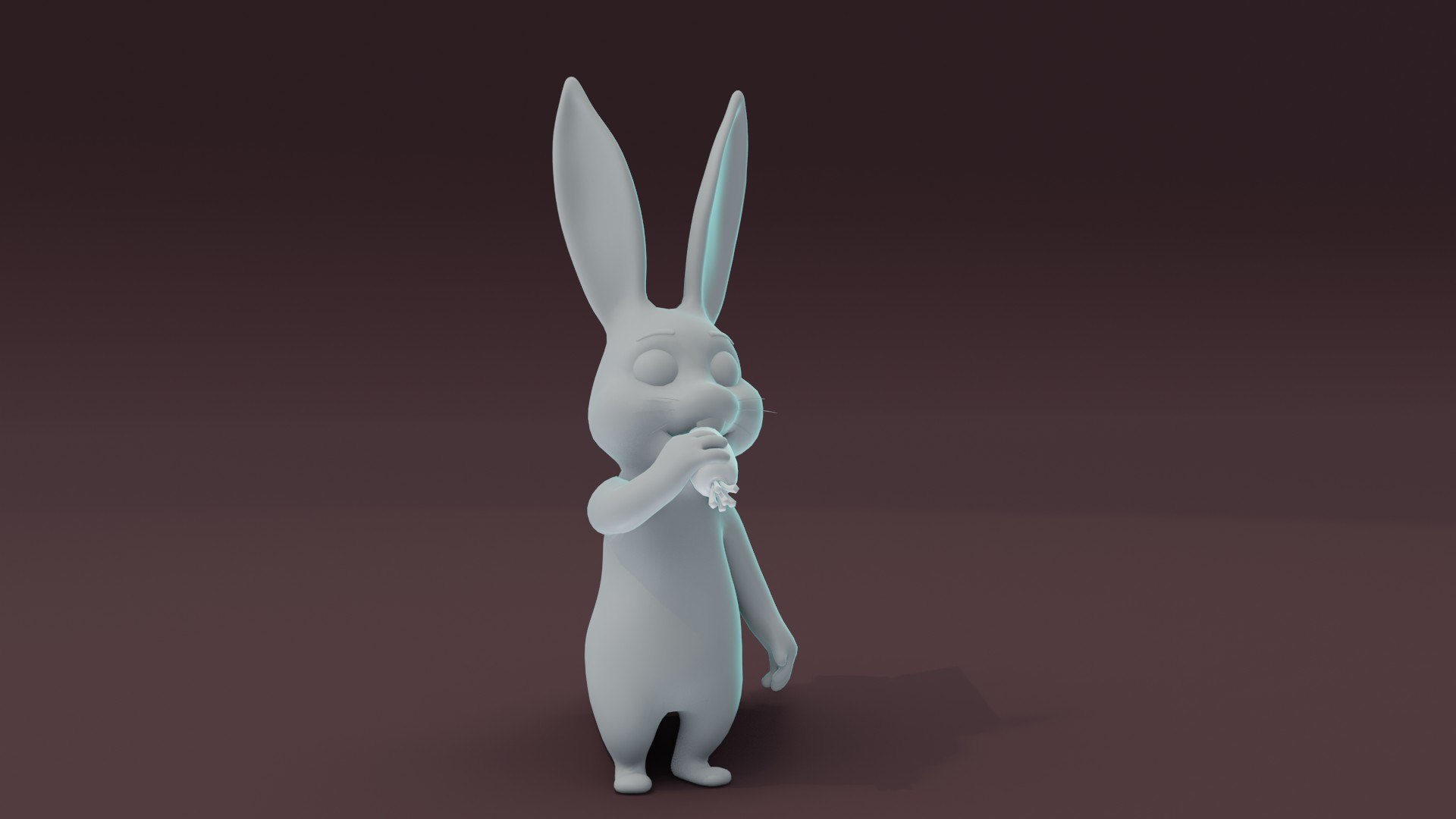 3D Model Cartoon Rabbit Animated And Rigged Base Mesh - TurboSquid 2084913