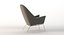 Sillón oculus fotorrealista Ch468 Carl Hansen &amp; Son por Hans J. Wegner