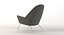 Sillón oculus fotorrealista Ch468 Carl Hansen &amp; Son por Hans J. Wegner