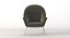 Sillón oculus fotorrealista Ch468 Carl Hansen &amp; Son por Hans J. Wegner