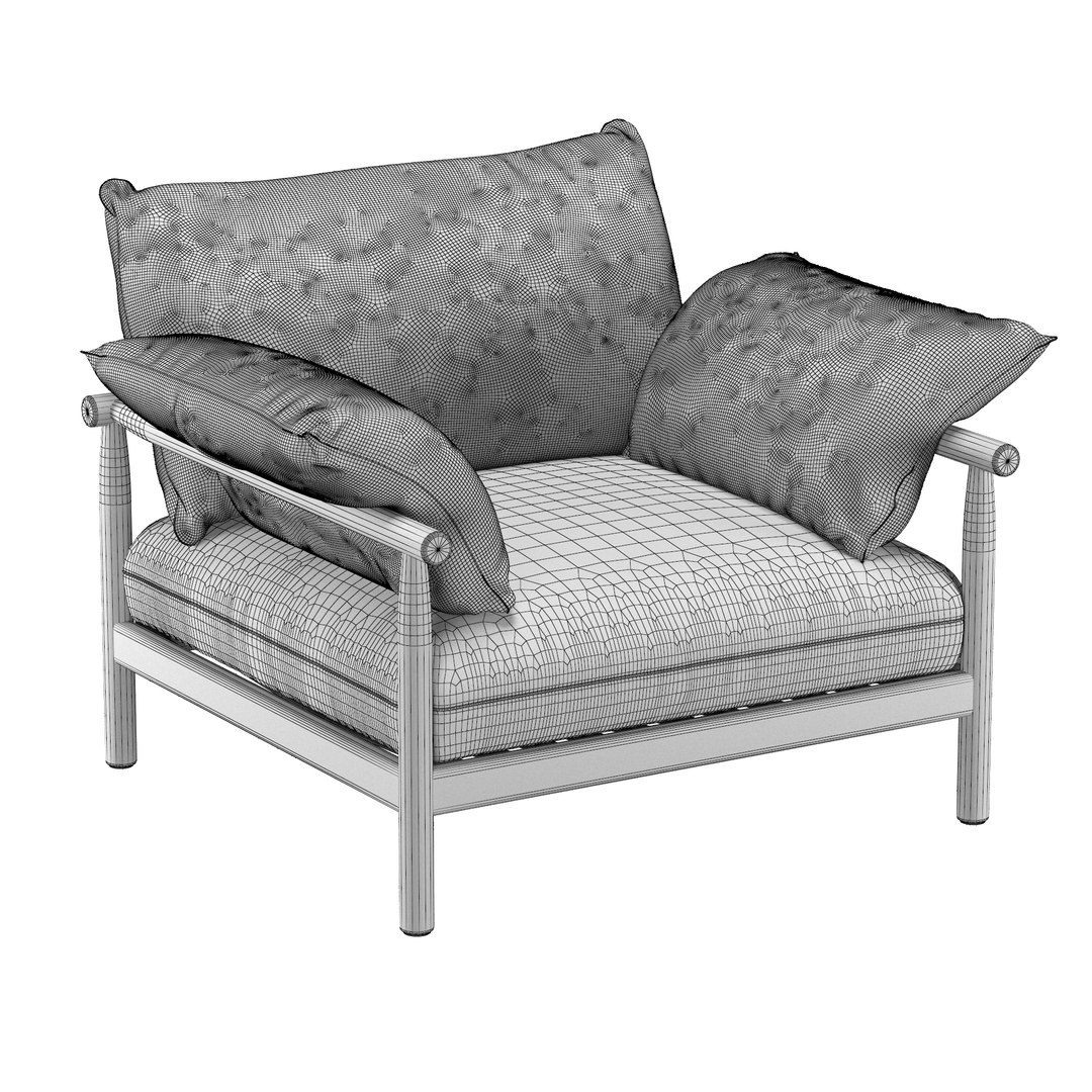 3D model TIBBO LOUNGE CHAIR XL TurboSquid 1995744